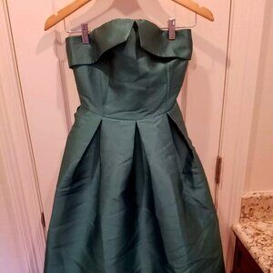 Emerald Green Strapless Dress Size Small